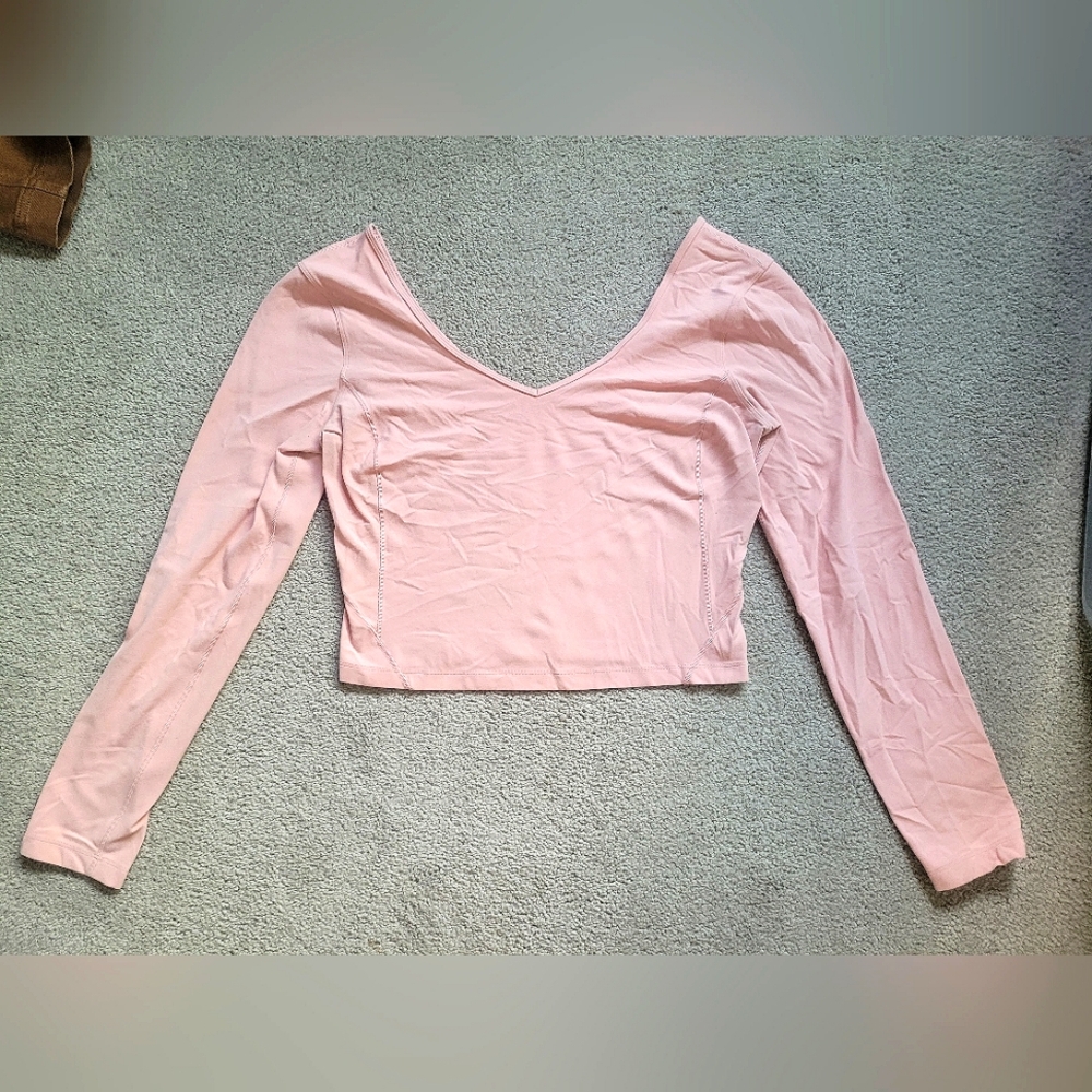 LULULEMON L/S Low Back Ballet Yoga Crop